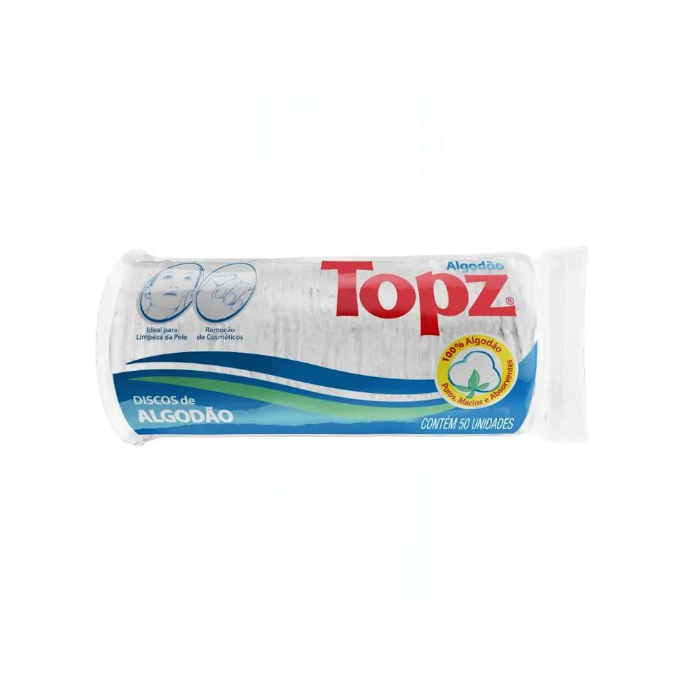 Algodão Disco Topz 50 unidades