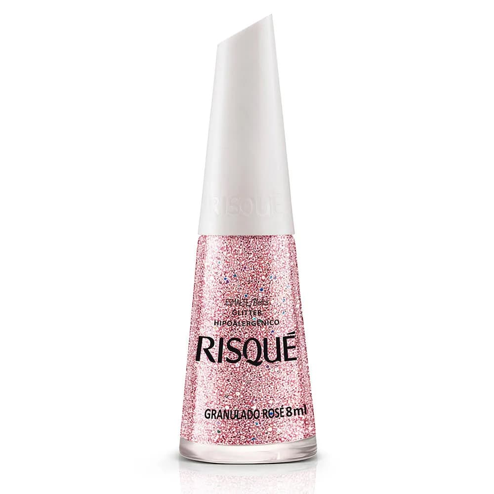 Esmalte Risque Granulado Rosê 8ml