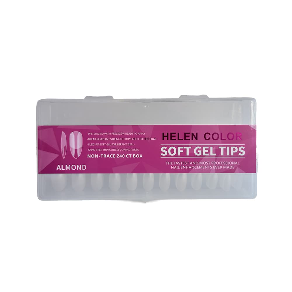 Postiça Soft Gel Almond Helen Color 240 unidades