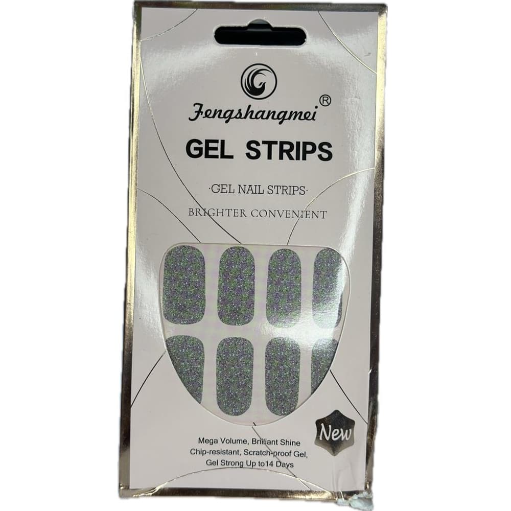 Gel Adesivo Auto Colante Fengshangmei Cinza com Gliter