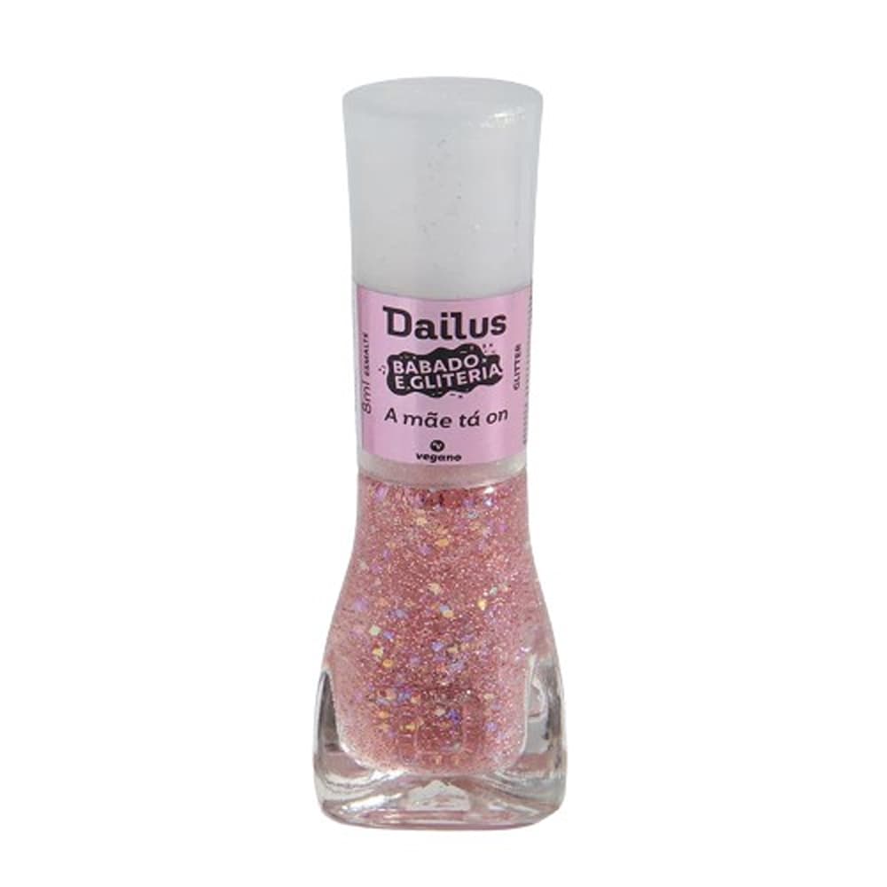 Esmalte Dailus Babado e Gliteria A Mãe Ta On 8ml