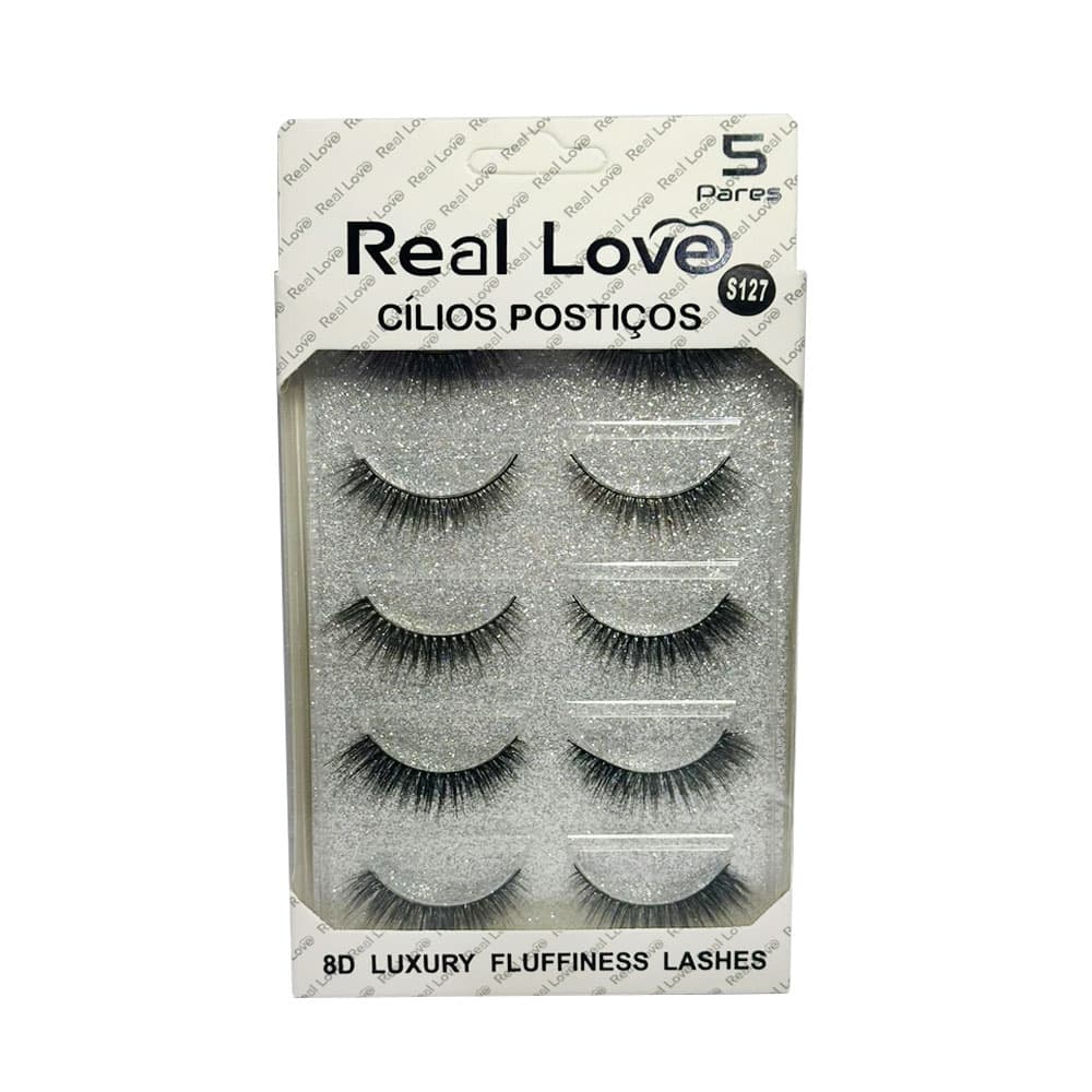 Cilios Postiço 8D S127 Real Love 5 pares
