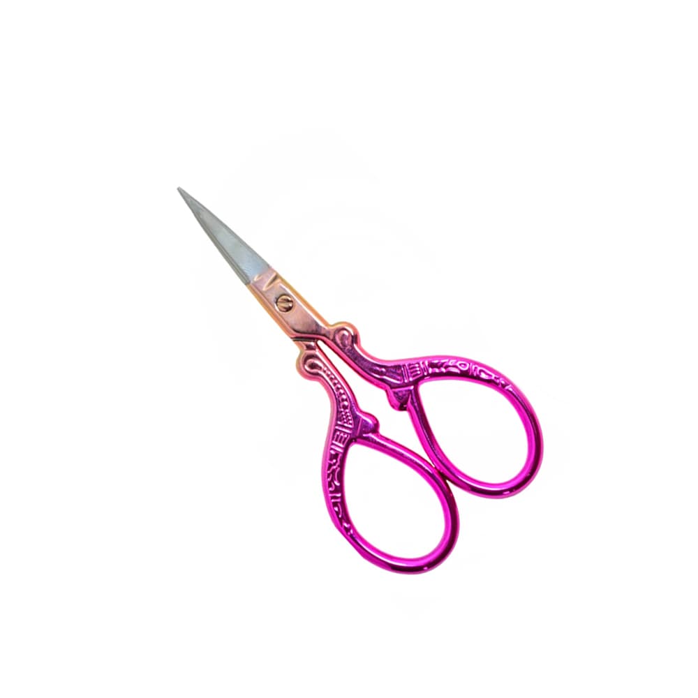 Tesoura Ponta Fina Rosa