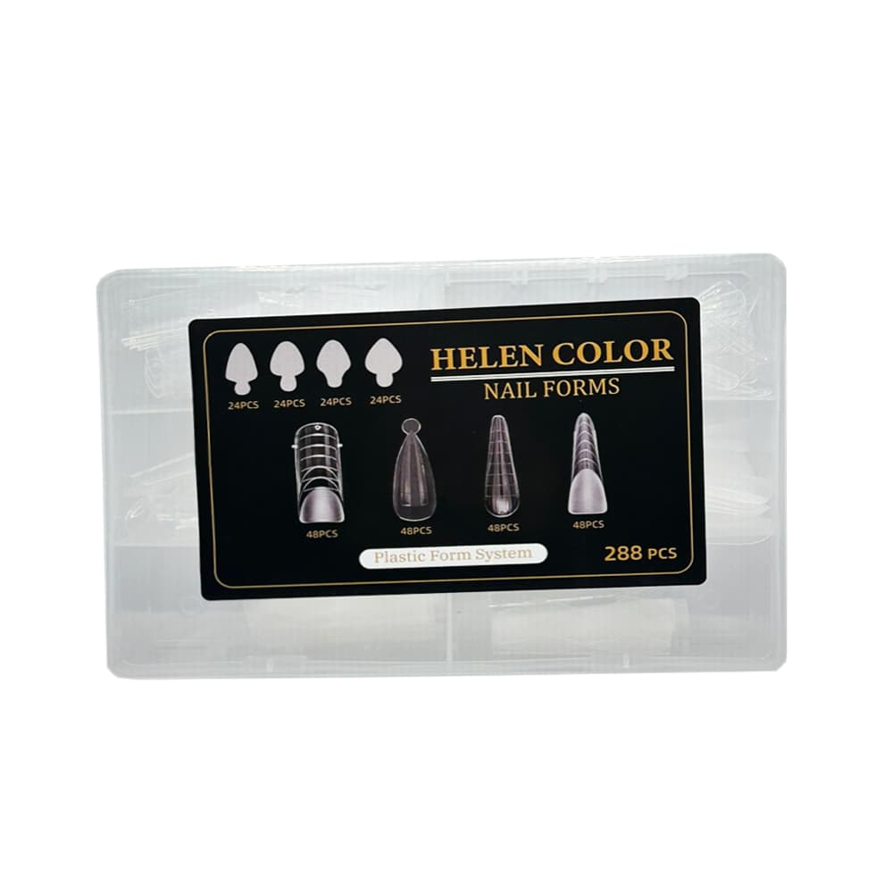 Molde F1 Nails Forms Helen Color 288 unidades