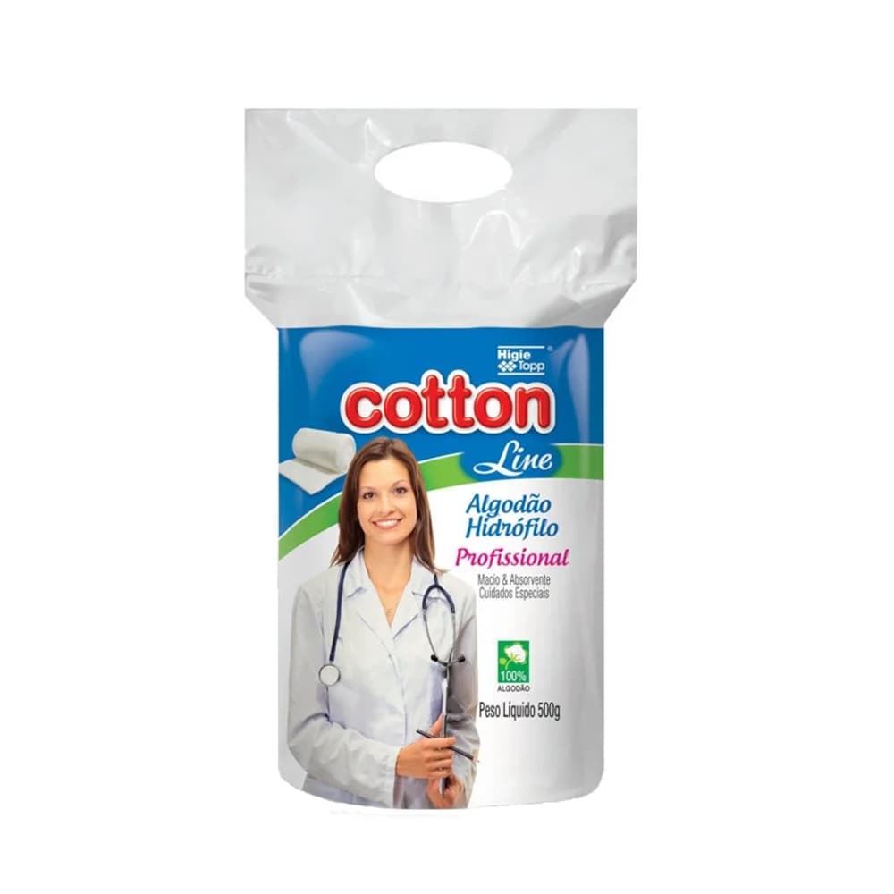 Algodão Hidrófilo em Rolo Cotton Line 500g