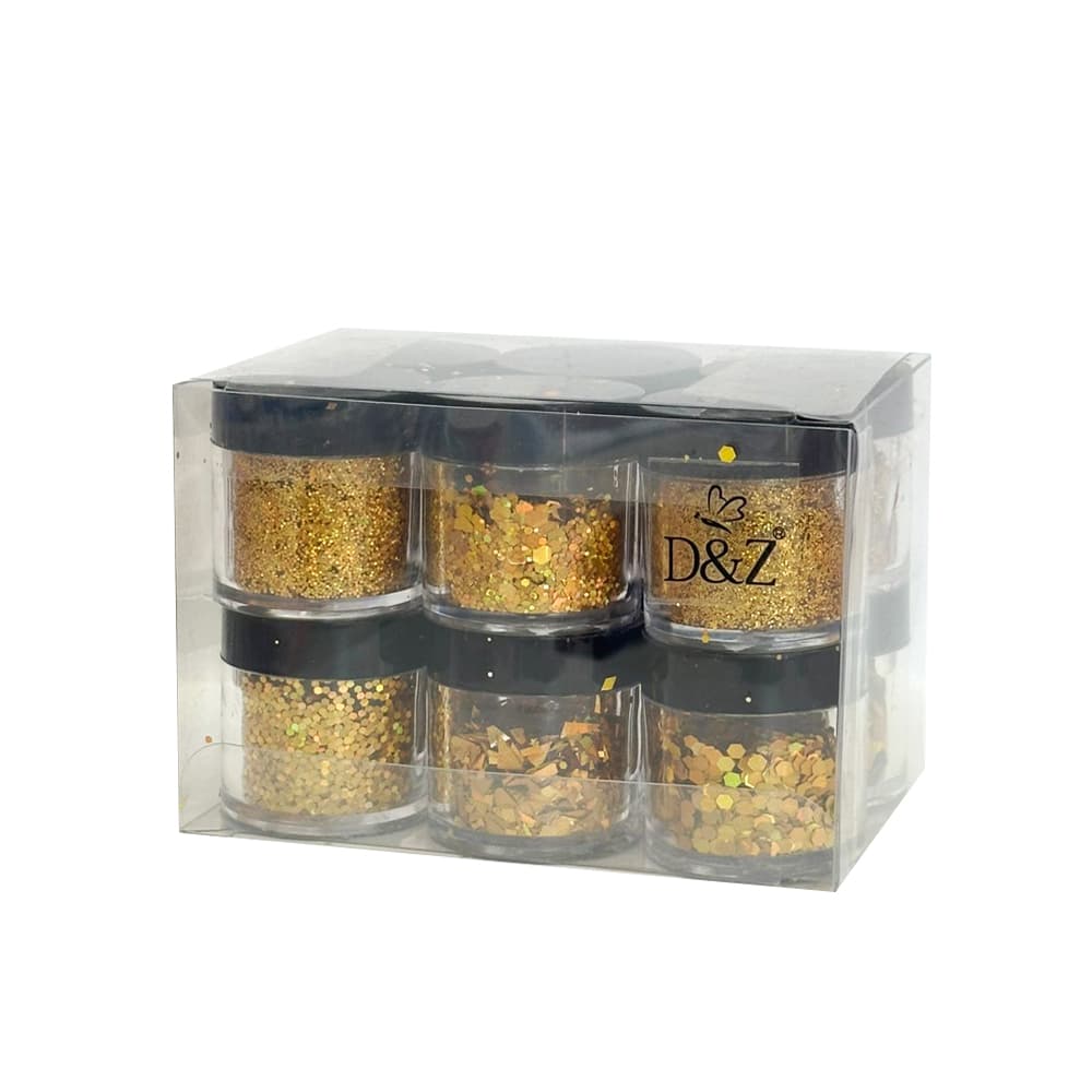Glitter Dourado Potinho 12 unidades
