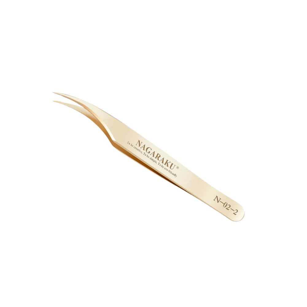 Pinça de Cílios Nagaraku Dourado N-02-2