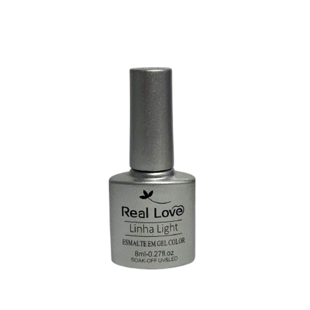 Esmalte em Gel Real Love Glitter Prata 001