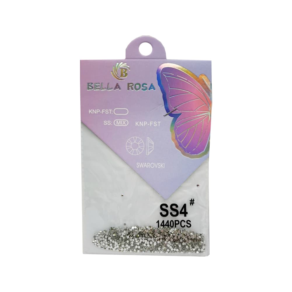 Strass SS4 Bella Rosa Prata 1440 peças