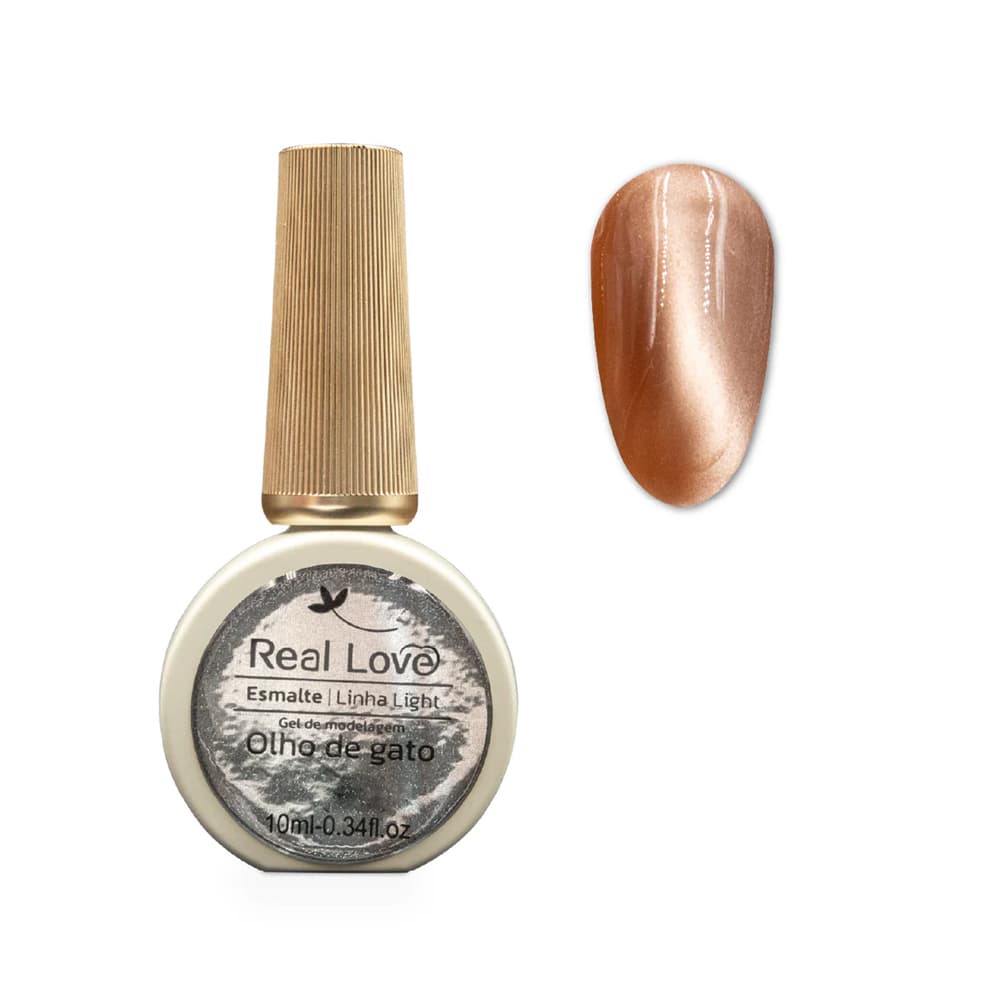 Esmalte em Gel Linha Light Olho de Gato 18 Real Love 10ml