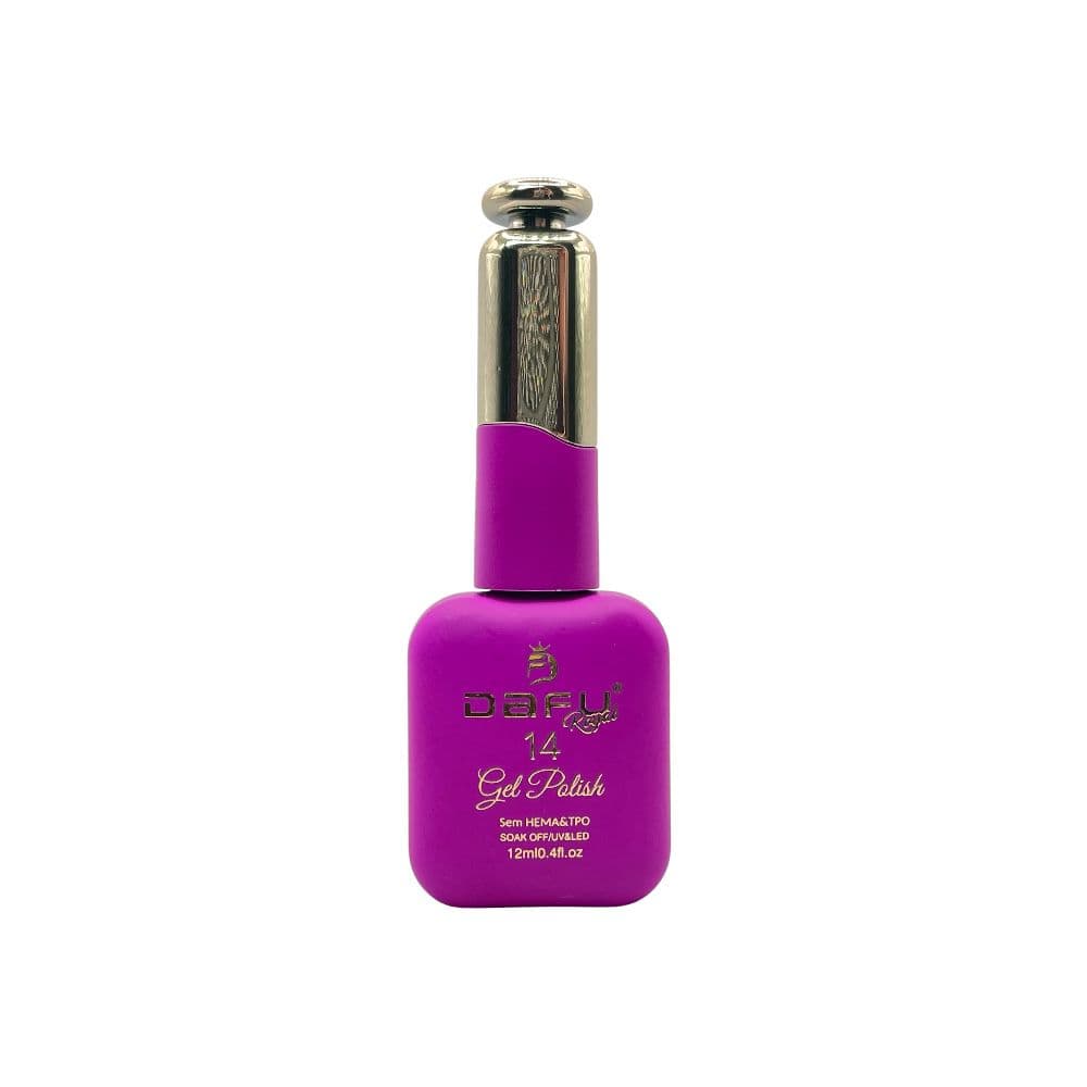 Esmalte em Gel Royal Dafu Roxo Fucsia Escuro 12ml 14