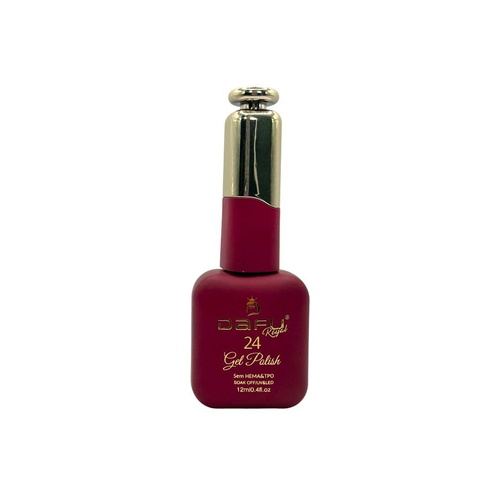 Esmalte em Gel Royal Dafu Vermelho Beterraba Transparente 12ml 24